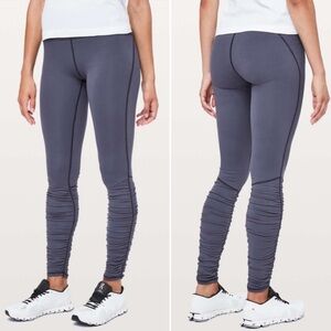 Lululemon‎ || Ready to Rulu Tights Leggings Cadet Blue 4